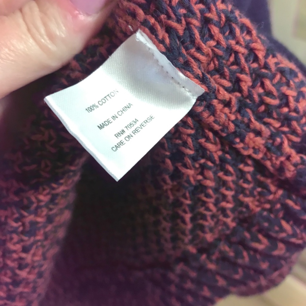 Orvis 100% cotton pockets marled cardigan sweater - Picture 11 of 16